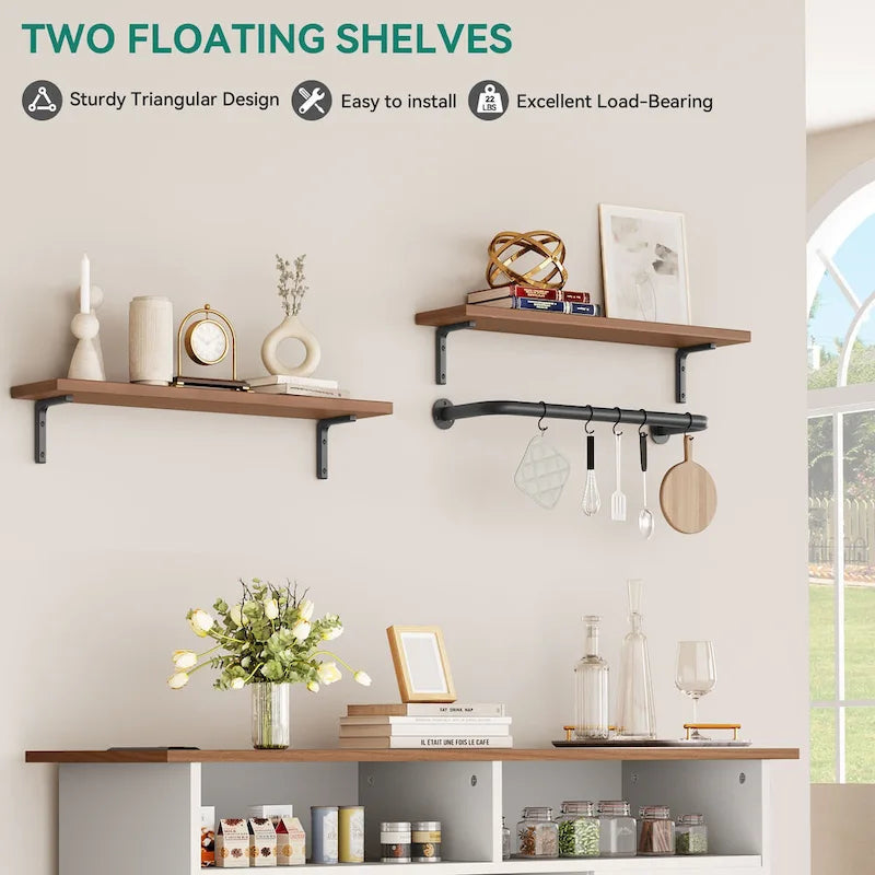 Moasis 52 Buffet Cabinet Farmhouse Coffee Bar Cabinet