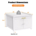 Black / White Heavy-Duty Metal Washer & Dryer Pedestal Stand – Single Unit, Anti-Vibration