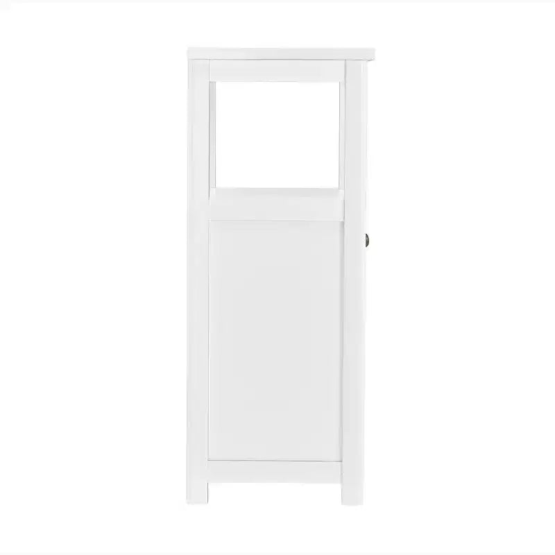 17"x29" Derby Deluxe Floor Storage Cabinet White - Alaterre Furniture: Hardwood Frame, 2-Shelf Bath Organizer