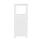17"x29" Derby Deluxe Floor Storage Cabinet White - Alaterre Furniture: Hardwood Frame, 2-Shelf Bath Organizer