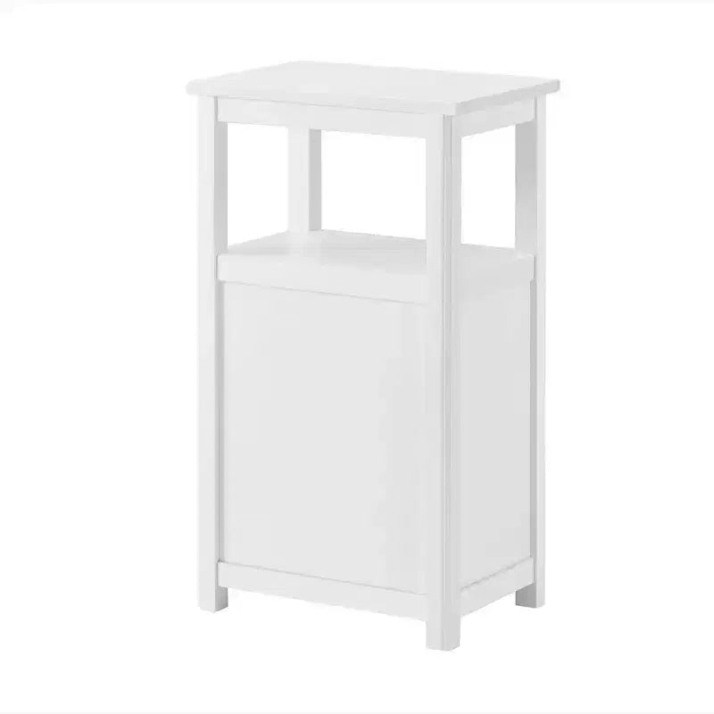 17"x29" Derby Deluxe Floor Storage Cabinet White - Alaterre Furniture: Hardwood Frame, 2-Shelf Bath Organizer