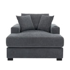 Three sizes Oversized Chaise Lounger with Pillows