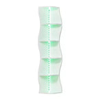VECELO 5-Tier Wave Corner Shelf, Tall Vertical Storage Display Shelf for Small Spaces & Living Room, White