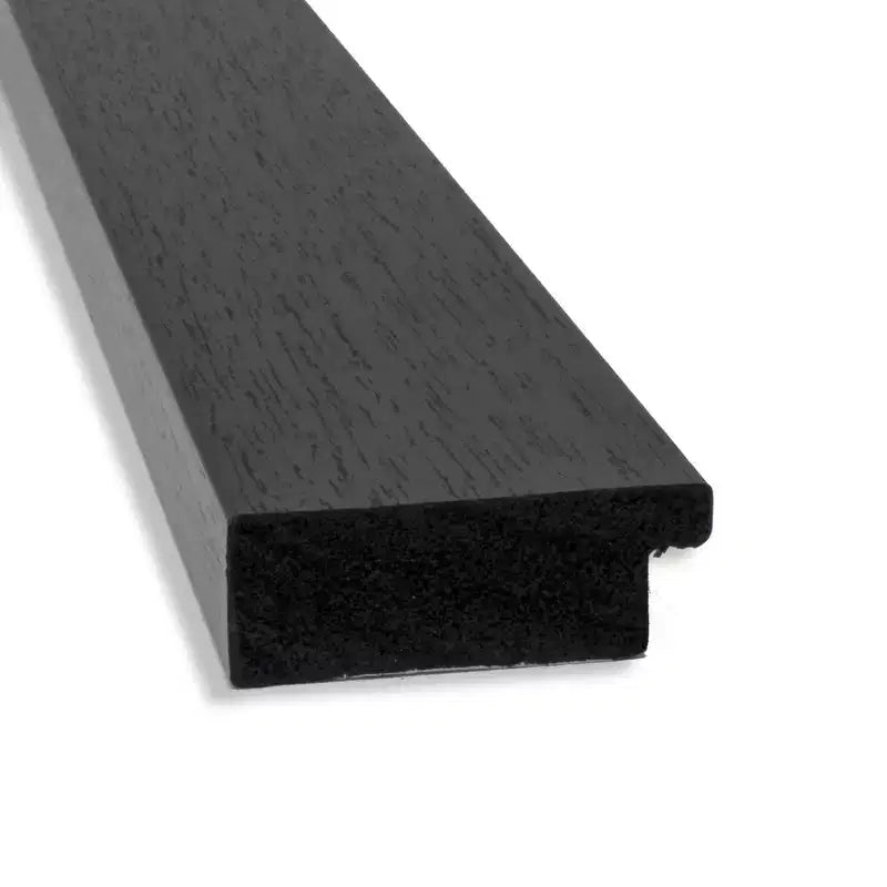 Specchio da parete stretto color espresso 42" x 31" senza smussatura