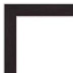 Specchio da parete stretto color espresso 42" x 31" senza smussatura