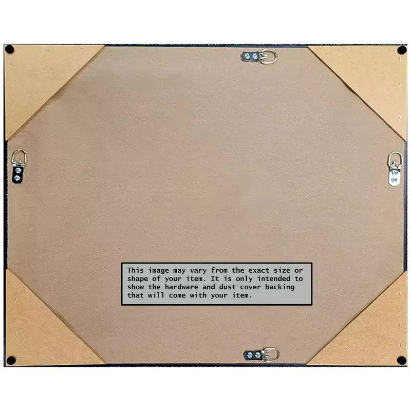 Specchio da parete stretto color espresso 42" x 31" senza smussatura