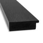 Specchio da parete per bagno 80x80 cm, senza smussatura, marrone espresso: moderna cornice quadrata in polistirene, montaggio a parete