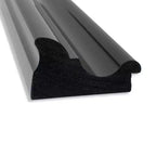 Specchio da Parete Nero Coloniale senza Smussature 42"x30": Stile Moderno, Cornice in Polistirene, Ferramenta di Montaggio Inclusa