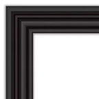 Specchio da Parete Nero Coloniale senza Smussature 42"x30": Stile Moderno, Cornice in Polistirene, Ferramenta di Montaggio Inclusa