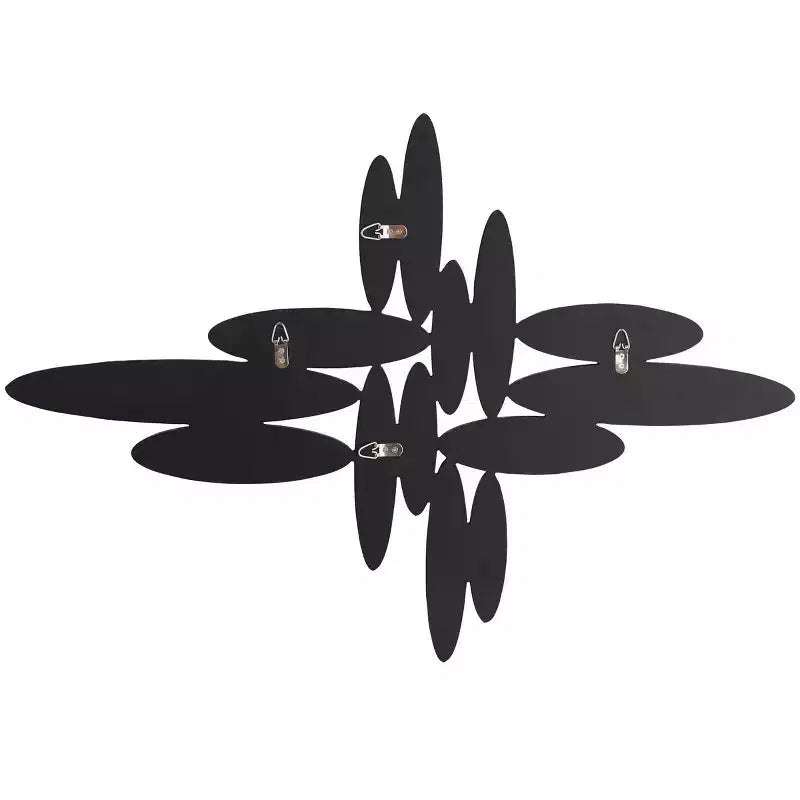 Specchio da parete ovale in vetro astratto 28"X40" argento