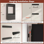 Freestanding Closet System with 8 Hannging Rods and Drawers, Hanging Closet Organizer with 10 Shelves