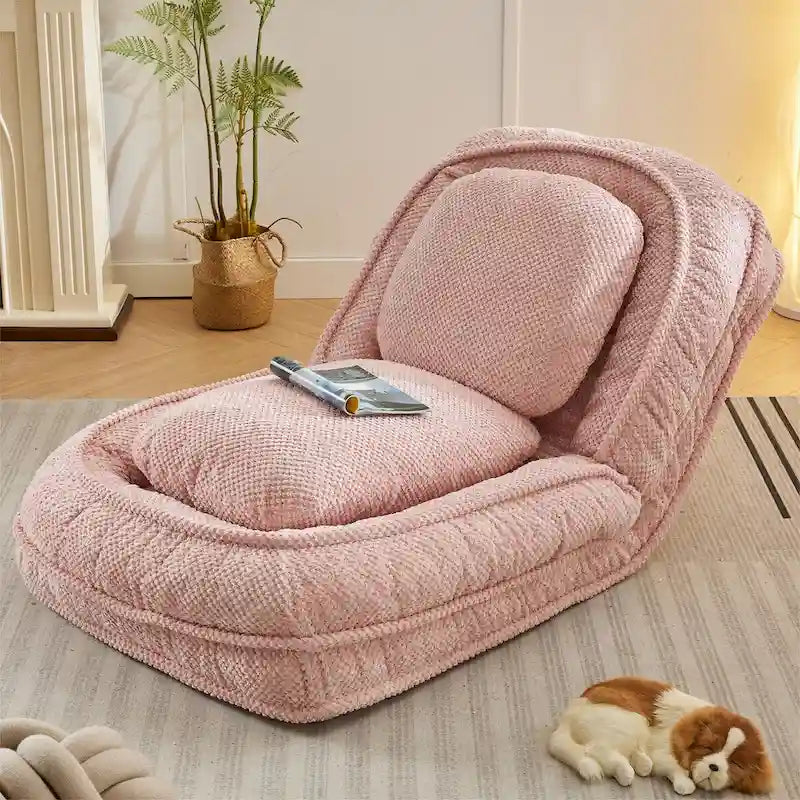 Lazy Sofa Couch,5 Adjustable Position,Sit,Sleep,Fold,Suit to Put in Bedroom, Living Room