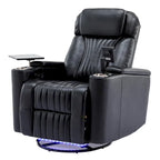 Poltrona reclinabile girevole a 270° multifunzione per home theater