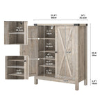 Meuble de rangement pour chaussures Moasis à 5 niveaux et 20 paires avec portes doubles pour entrée