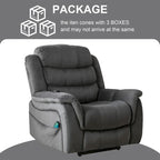 Fauteuil inclinable à plat releveur électrique pour personnes âgées avec massage et chauffage