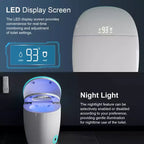 Smart Bidet Toilet with Auto Open/Close Lid & Seat, Foot Sensor Flush, Tankless One Piece Elongated, Heated Seat