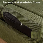 Dyonery 81 Sectional Sleeper Sofa, L-Shaped Pull Out Couch with Reversible Storage Chaise, USB, Reclining Backrest