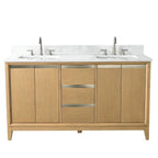 Vanity Art Bathroom Vanity with Ceramic Sink and Engineered Marble Top