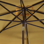Outdoor Kjerstin Valance 9Ft Double Top Umbrella
