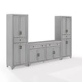 Set Tara 3 pezzi Madia e Dispensa Effetto Invecchiato - Crosley