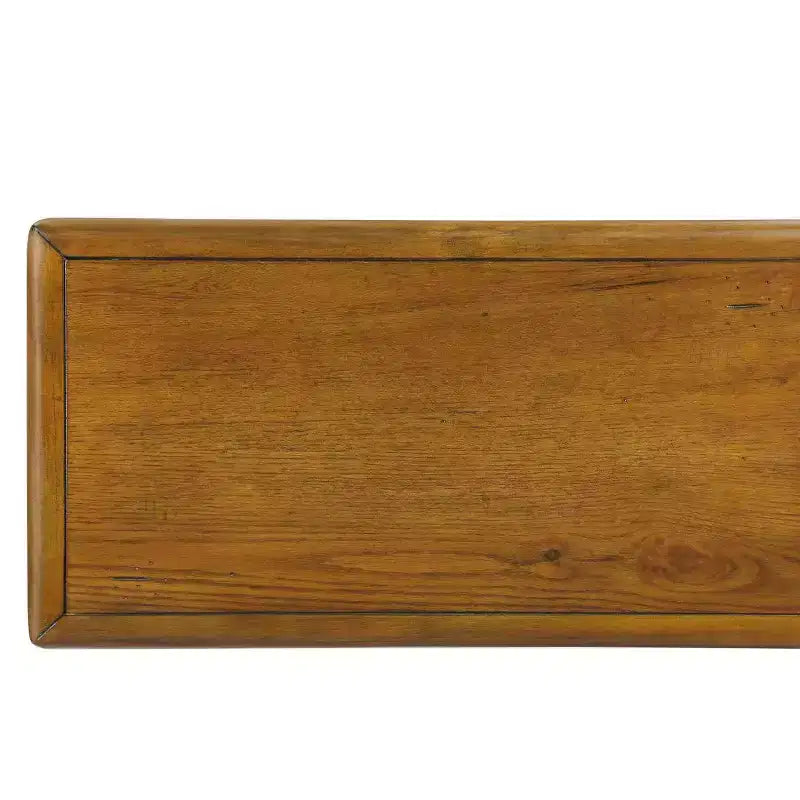 Table d'appoint rectangulaire vintage en bois Hostack 23.6'' pour petits espaces et salons, marron antique