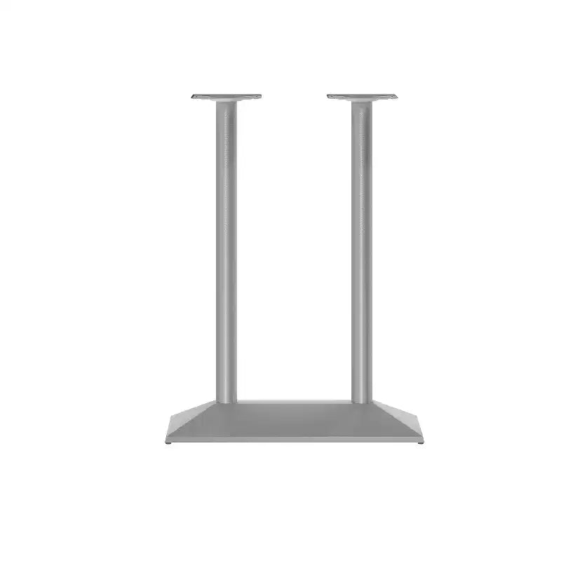 Pied de table double colonne Flash Furniture Palis, hauteur salle à manger, pour plateaux de 76,2 x 121,9 cm, intérieur/extérieur