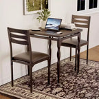GustoWave Dining Table Set for 2, 3-Piece Compact Dining Table and Chairs