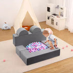 Kids Play Sofa, 6 Pcs Modular Kids Play Sofa Set for Playrooms, Modular Kids Sofa, Toddler Foam Sofa, Convertible Kids Sofa with Removable Sofa Cover