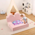Kids Play Sofa, 6 Pcs Modular Kids Play Sofa Set for Playrooms, Modular Kids Sofa, Toddler Foam Sofa, Convertible Kids Sofa with Removable Sofa Cover