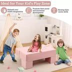 Kids Play Sofa, 6 Pcs Modular Kids Play Sofa Set for Playrooms, Modular Kids Sofa, Toddler Foam Sofa, Convertible Kids Sofa with Removable Sofa Cover