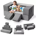 Kids Play Sofa, 6 Pcs Modular Kids Play Sofa Set for Playrooms, Modular Kids Sofa, Toddler Foam Sofa, Convertible Kids Sofa with Removable Sofa Cover