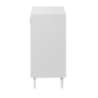 GDFStudio Alaric 27 Modern Storage Cabinet with 2 Tempered Glass Doors and Adjustable Shelf