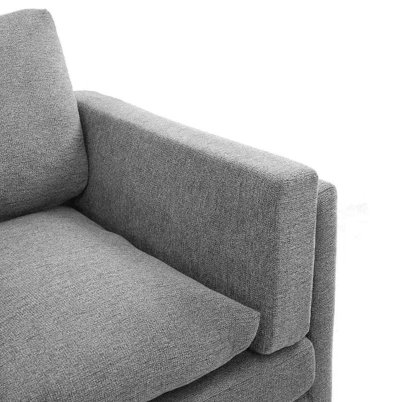 Christopher Knight Home Bonnet Modern 3-Seater 79.5 Chenille Upholstered Sofa with Dual-Layer Seat Cushions