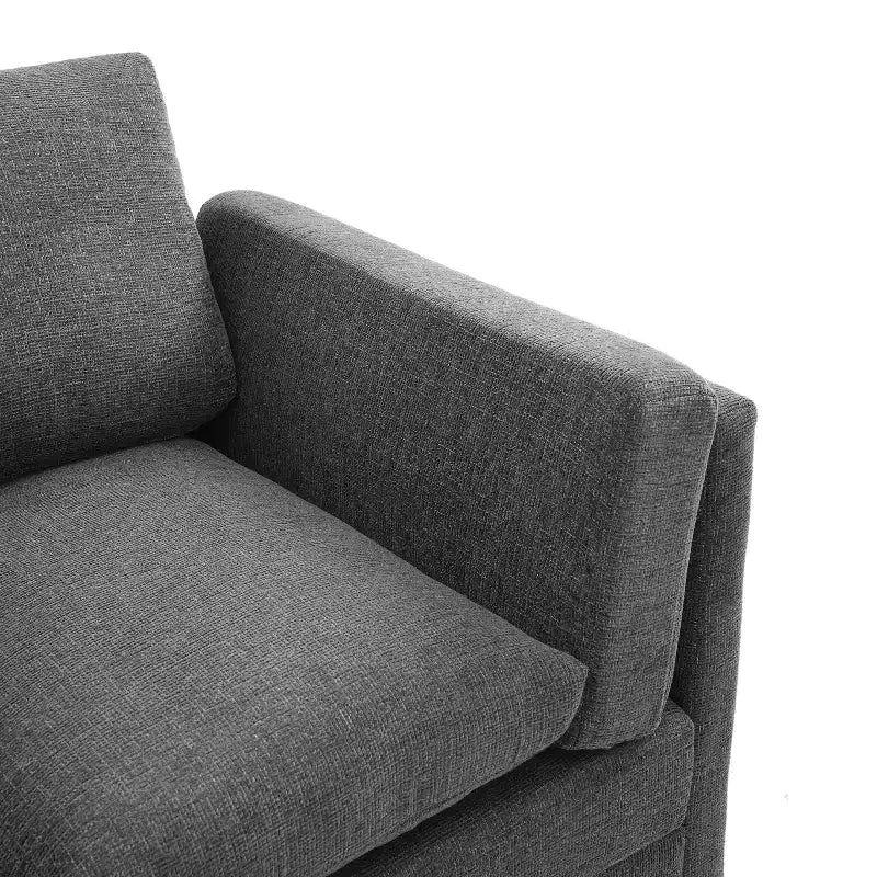Christopher Knight Home Bonnet Modern 3-Seater 79.5 Chenille Upholstered Sofa with Dual-Layer Seat Cushions