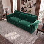 MAYEERTY 93.7 King Pull Out Sofa Bed, 3-in-1 Velvet Convertible Sleeper Sofa with Nailhead Trim and Rolled Arm Multifunctional Sofa Bed