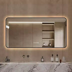 GDFStudio Mirae 48 Modern Anti-Fog LED Bathroom Mirror with Rounded Corners & Adjustable Light Modes