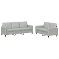 vidaXL Sofa Set Accent Couch Sectional Sofa for Living Room 2 Piece Velvet