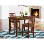 Counter Height Dining Set 5 Piece Table & Stools - Buttermilk Cherry Finish - Modern Farmhouse Style