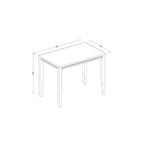 Counter Height Dining Set 5 Piece Table & Stools - Buttermilk Cherry Finish - Modern Farmhouse Style