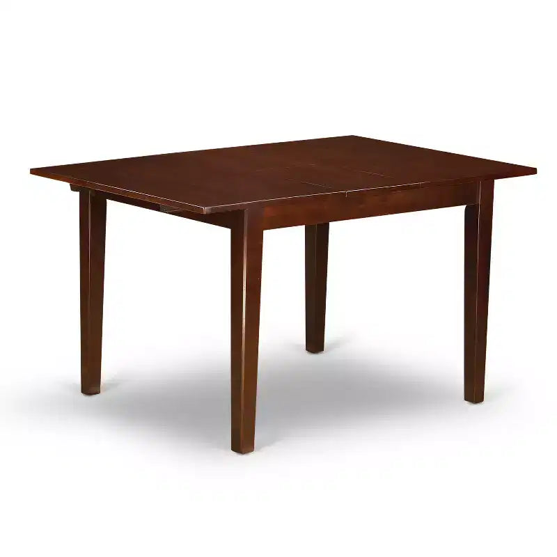 Modern Dinette Set - Table with Leaf & Kitchen Chairs - Small Space Dining Room Furniture