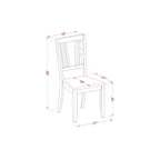 Modern Dinette Set - Table with Leaf & Kitchen Chairs - Small Space Dining Room Furniture