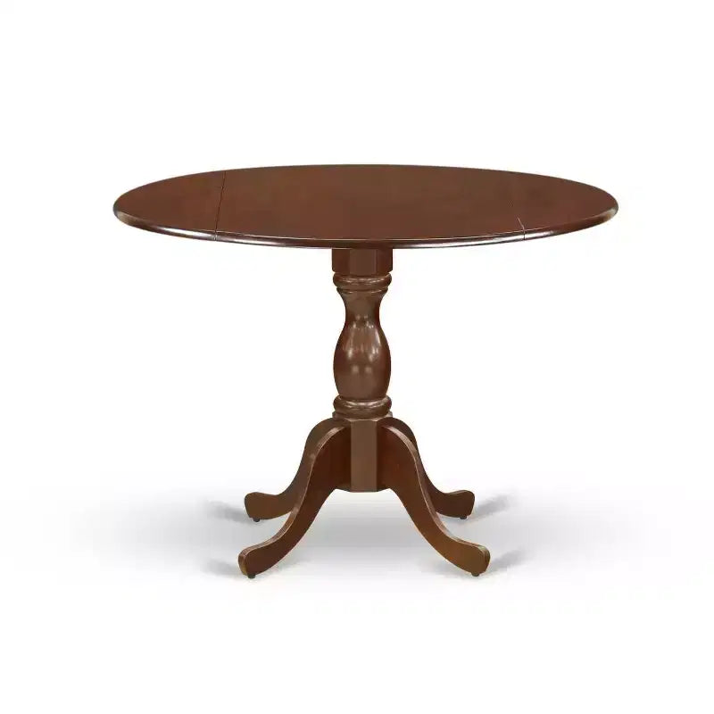 3-Piece Mahogany Finish Solid Wood Top Dining Room Set (Seats-4)