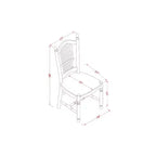 HomeStock 5-Pc Buttermilk and Cherry Solid Wood Top - Dining Room Set with Dropleaf - Seats 4
