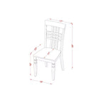 Round Dinette Set - 5 Piece Kitchen Table & Chair Set - Southwestern Style - Black Cherry Finish