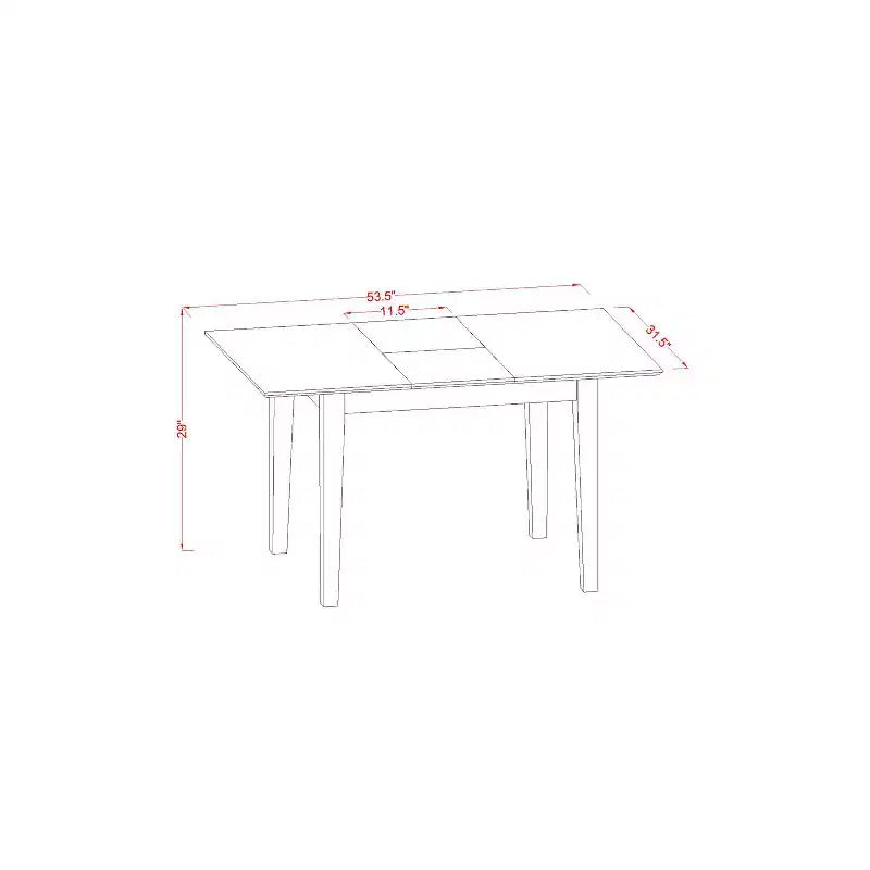 Dinette Set with Chairs - Kitchen Table Set, Modern Dining Table & Chairs