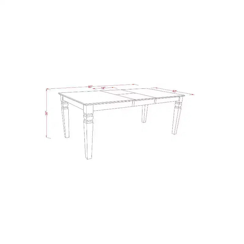 HomeStock 5-Piece Black and Cherry Finish Solid Wood Top Dining table with 4 Chairs