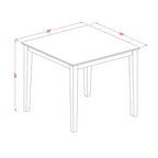 Dinette Set 3 Piece - Table & 2 Dining Chairs - Linen White Finish