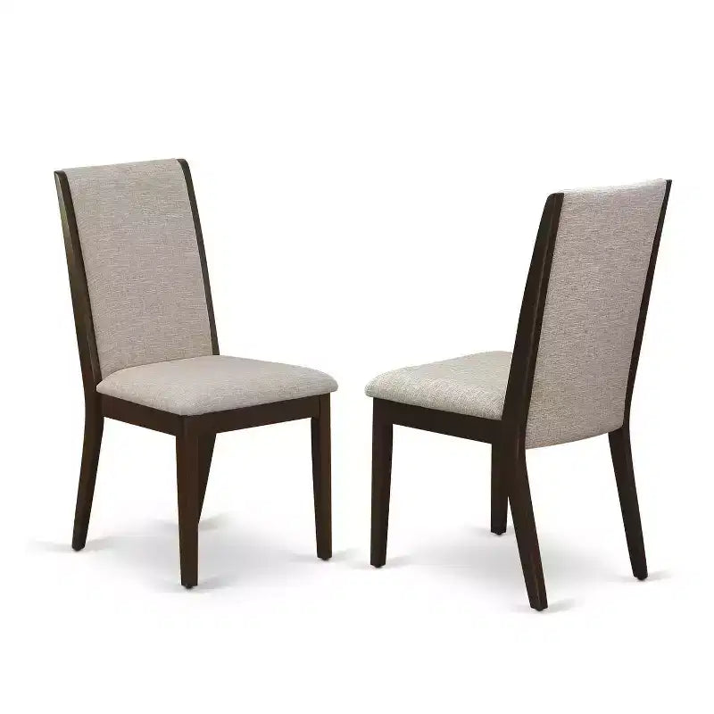 3-Piece Mahogany Finish Solid Wood Top - Round Dining Room Set - Seats 4