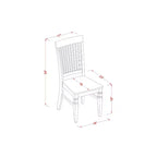 Dinette Set 7 Piece - Kitchen Table with 6 Chairs - Solid Wood Dining Set - Extendable Table - Classic Design