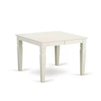 HomeStock 7-Pc Rectangle Buttermilk and Cherry Finish Solid Wood Top Dining Table with 6 Chairs with Butterfly Leaf Cross Back